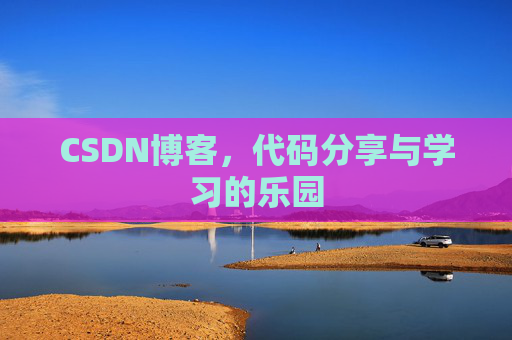 CSDN博客，代码分享与学习的乐园